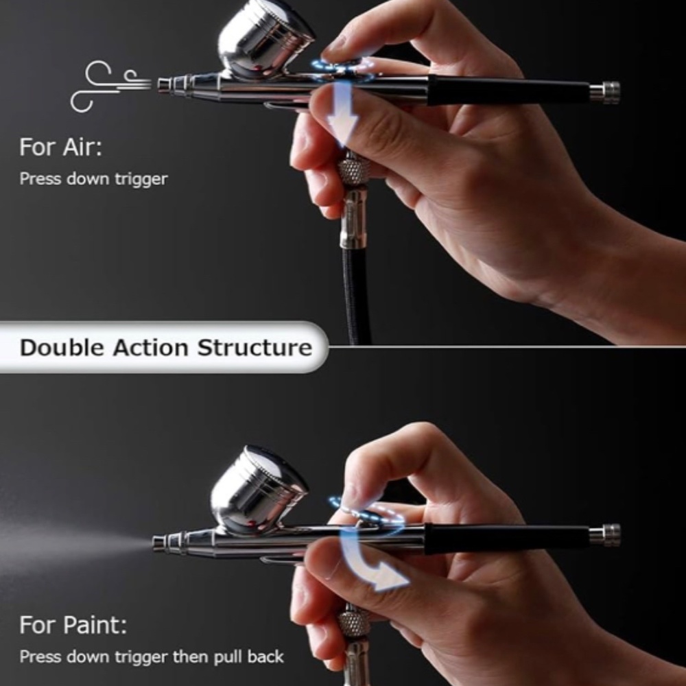Oasser Airbrush Kit with Compressor Mini - Picture 4 of 9